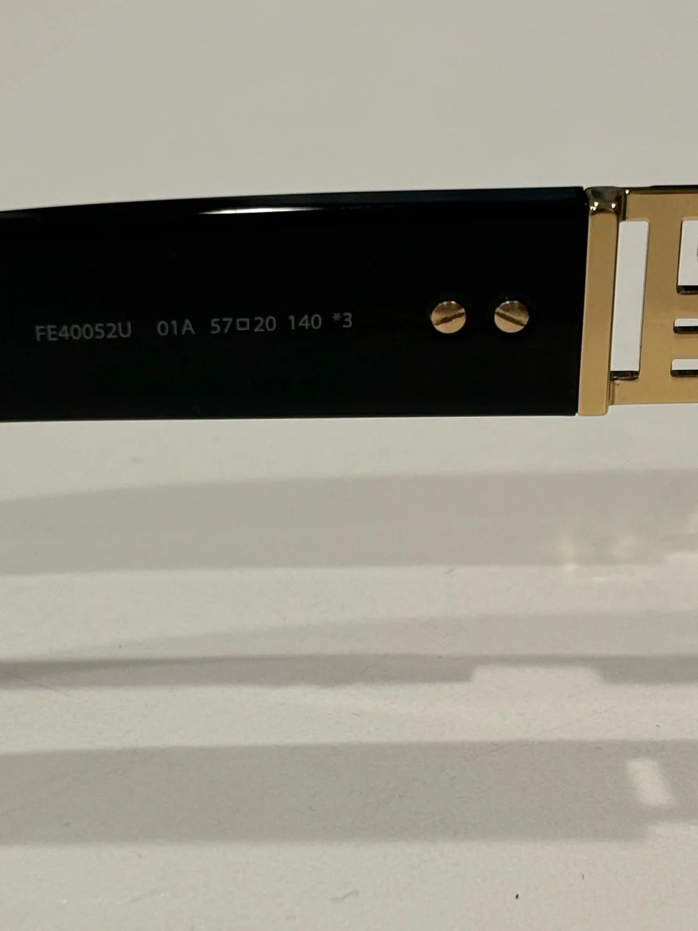 Fendi x Versace Collab Mens V3 Sunglasses NEW Black Gold With Case Cloth and Box